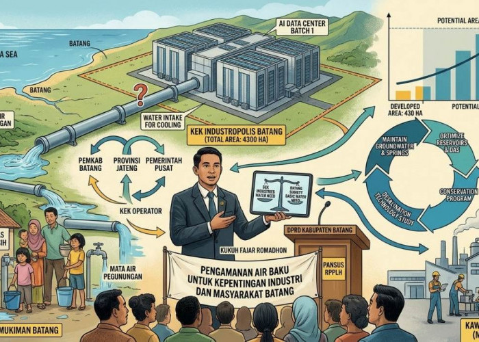 Rencana Data Center AI di KEK Industropolis Batang, DPRD Ingatkan Pengamanan Air Baku Jangan Abaikan Warga 