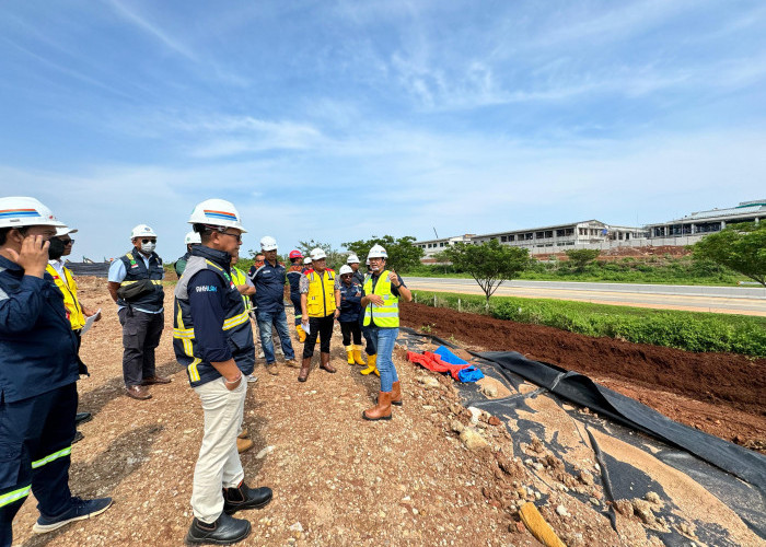 Mitigasi Musim Penghujan, KITB Percepat Pembangunan Drainase Temporer 