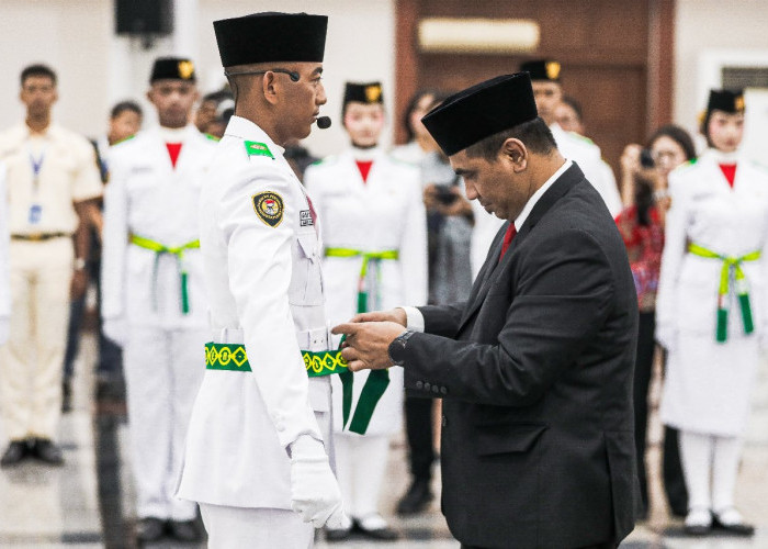 45 Paskibraka Jateng Resmi Dikukuhkan, Taj Yasin Tekankan Integritas dan Disiplin