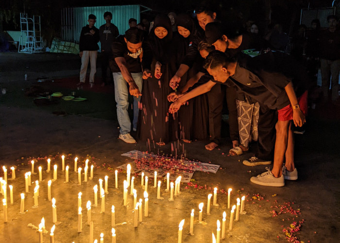Setahun Tragedi Kanjuruhan, Pelajar NU Banyuputih Gelar Doa Bersama 