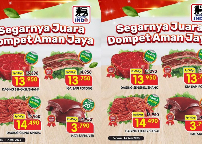 Super Hemat! Promo Daging Sapi Segar Superindo Mei 2025, Harga Spesial Bikin Masak Makin Seru!