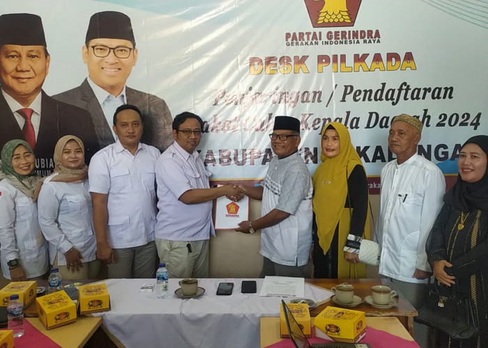 Mantan Kades Jetak Lengkong Daftar Bakal Calon Bupati atau Wakil Bupati Pekalongan dari Partai Gerindra