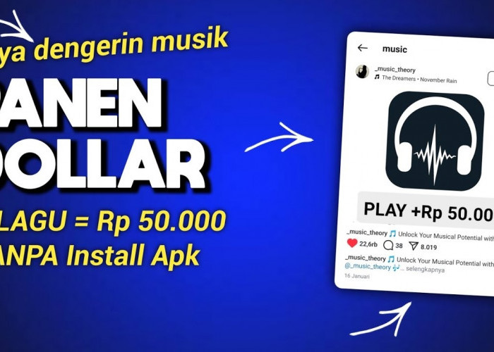 Dengerin 1 Lagu Dibayar Rp50.000, Dapatkan Uang dari Dengerin Lagu Melalui Aplikasi Ini, Begini Caranya!