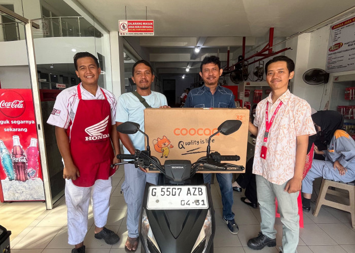 Servis Rutin Berbuah Hadiah, Pelanggan Ahass Cendana Wiradesa Menangkan Smart TV