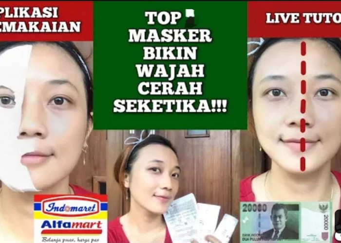 4 Produk Masker untuk Memutihkan Wajah dan Basmi Noda Dengan Cepat, Pilihan Harga Termurah Ada di Indomaret