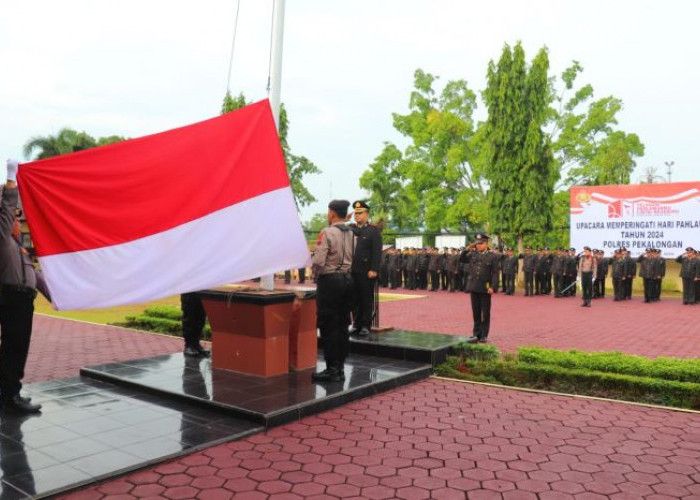 Upacara Bendera Hari Pahlawan Tahun 2024 di Polres Pekalongan, Ini Pesan Wakapolres Pekalongan