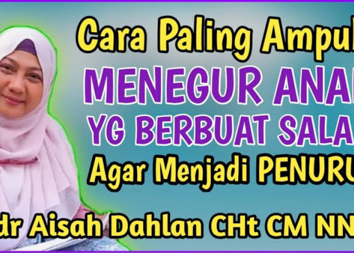 Anak Membantah, Apa yang Harus Dilakukan? Begini Tips dr Aisah Dahlan dalam Menegur Anak yang Berbuat Salah