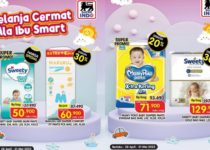 Belanja Cermat Ala Ibu Smart! Promo Kebutuhan Bayi Hanya di Superindo, Hemat Besar Mulai 28 April