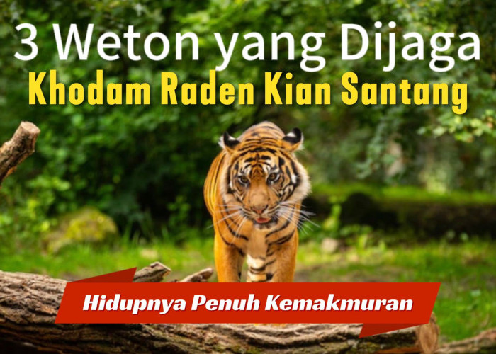 Dilindungi Harimau, 3 Weton yang Dijaga Khodam Raden Kian Santang ini Hidupnya Penuh Kemakmuran