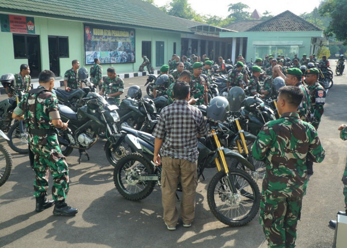 Kodim Pekalongan Periksa Kendaraan Dinas Babinsa