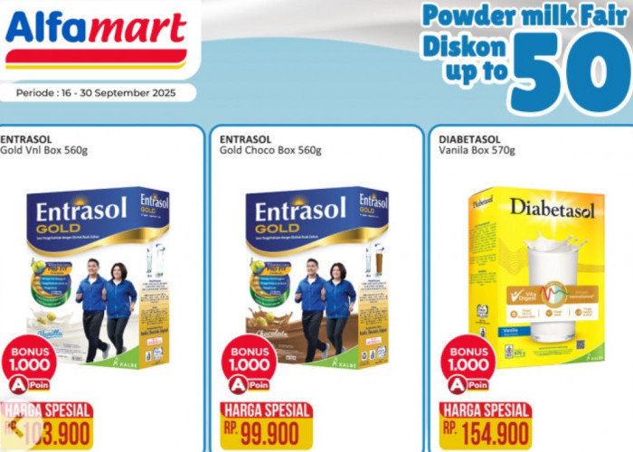  Promo Alfamart Hari Ini Spesial Produk Susu mulai dari Anlene Hingga Diabetasol 