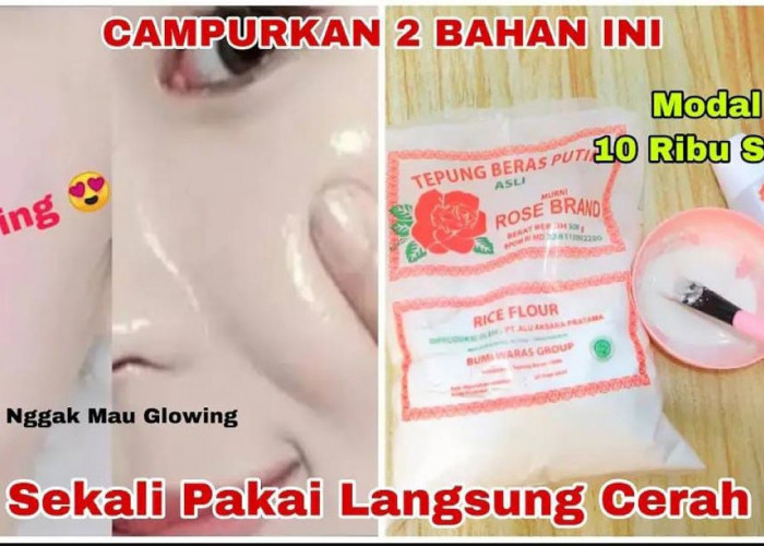 3 Racikan Masker Tepung Beras untuk Mengatasi Penuaan Dini, Begini Cara Buatnya Agar Wajah Glowing