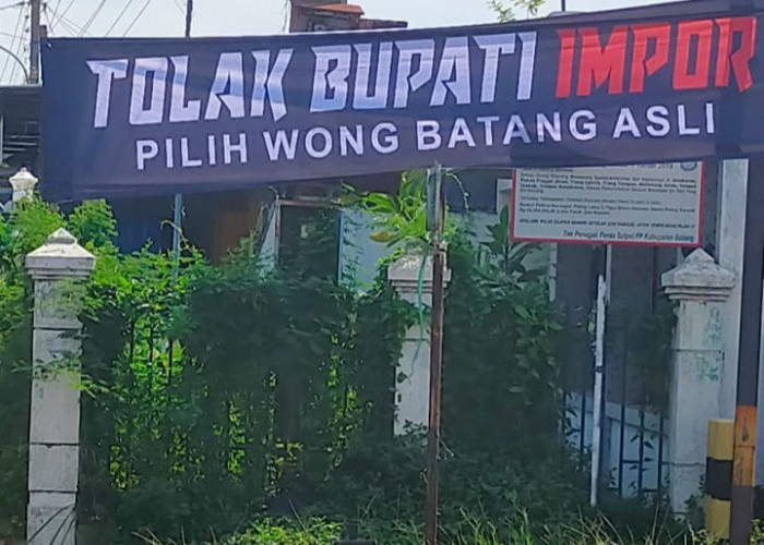 Jelang Pilkada Kabupaten Batang, Muncul Spanduk Penolakan Terhadap Calon Bupati Impor
