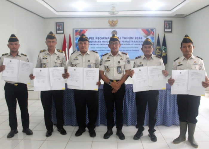 Awali Tahun 2026, Lapas Pekalongan Ikuti Penguatan Menteri dan Tandatangani Perjanjian Kinerja