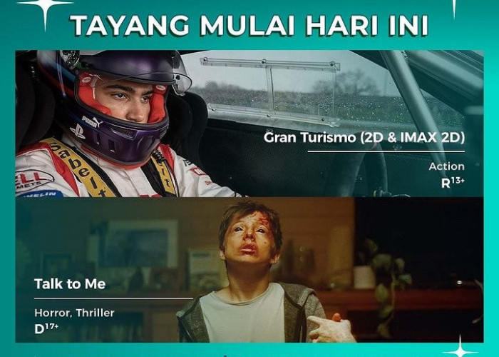 Akhir Pekan, Film Gran Turismo hingga Talk To Me Tayang di Bioskop Pekalongan Sabtu 26 Agustus 2023