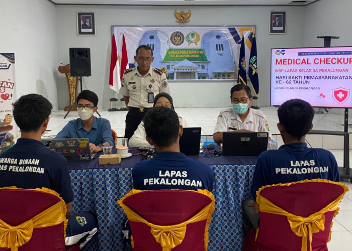 Peringati HBP ke-62, Lapas Pekalongan Gelar Pemeriksaan Kesehatan Gratis dan Mobile VCT bagi Warga Binaan