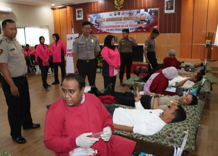Peringati Hari Bhayangkara ke-80, Polres Pekalongan Kota Sumbang 63 Kantong Darah untuk Masyarakat