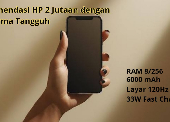  Inilah 3 Rekomendasi HP Murah Performa Tangguh 2 Jutaan di 2024: Punya RAM 8/256GB dan Baterai 6000 mAh  