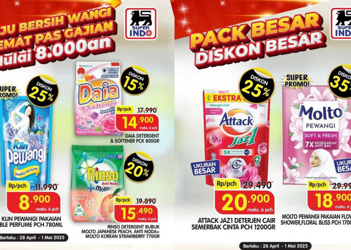Promo Gajian Superindo Periode April 2025, Belanja Super Hemat untuk Kebutuhan Rumah Tangga Mulai dari Rp4.850