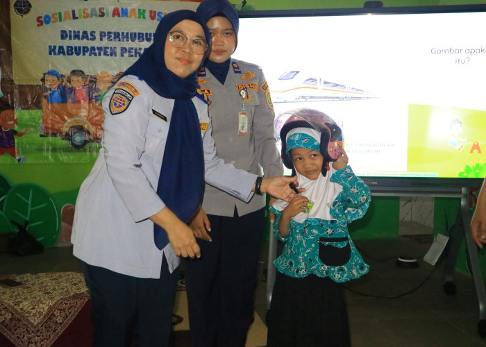 Dishub Kabupaten Pekalongan Kenalkan Keselamatan Lalu Lintas ke Anak Usia Dini di PAUD Terpadu Assalam