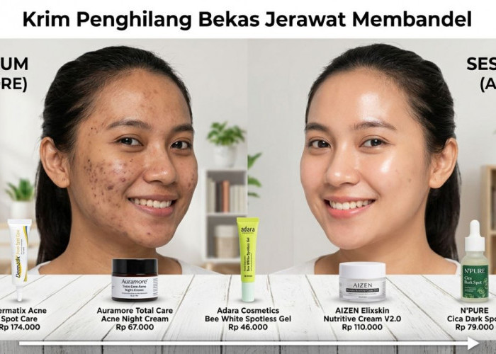 5 Merk Krim Penghilang Bekas Jerawat Membandel di Wajah, Bikin Cerah!