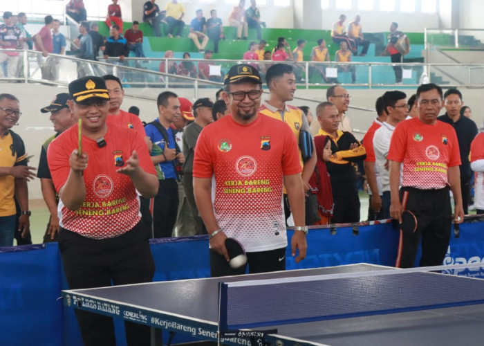 Semarakkan Hari Bhayangkara ke-78, Polres Batang Gelar Turnamen Tenis Meja Kapolres Cup