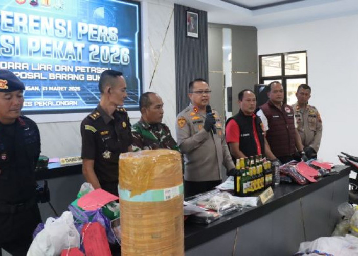 Polres Pekalongan Rilis Hasil Operasi Pekat 2026, 9 Kasus Terungkap dengan 10 Tersangka