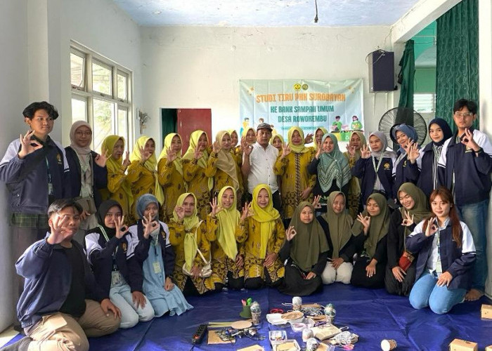 Wujudkan Desa Mandiri Sampah, Tim KKN Unikal Fasilitasi PKK Surobayan Studi Tiru ke Desa Rowokembu