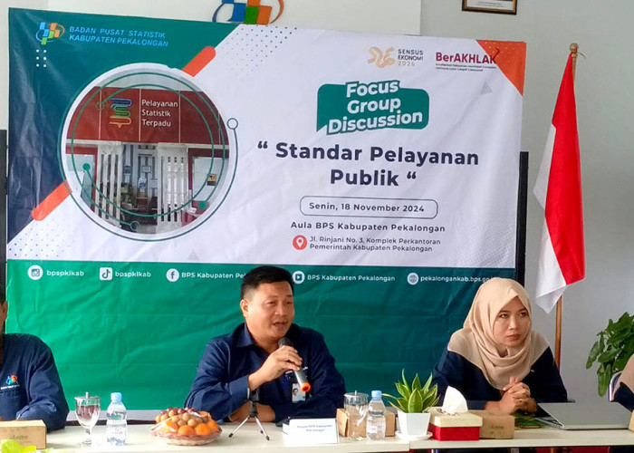 BPS Kab Pekalongan Mengadakan FGD Evaluasi Standar Pelayanan Publik