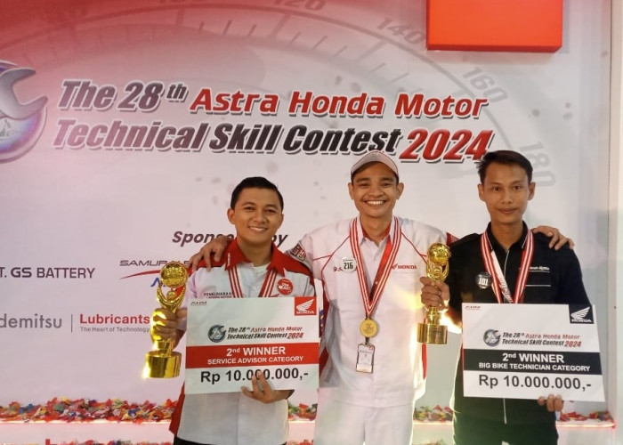 Dua Teknisi Astra Motor Jateng Raih Prestasi Unggul pada AHM Technical Skill Contest 2024