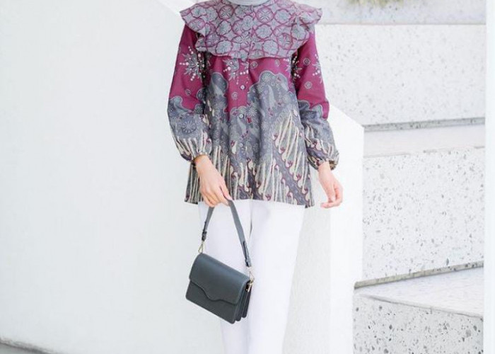 Tampil Percaya Diri dengan Model Baju Kerja Batik yang Elegan, Rekomendasi  untuk Wanita Berhijab
