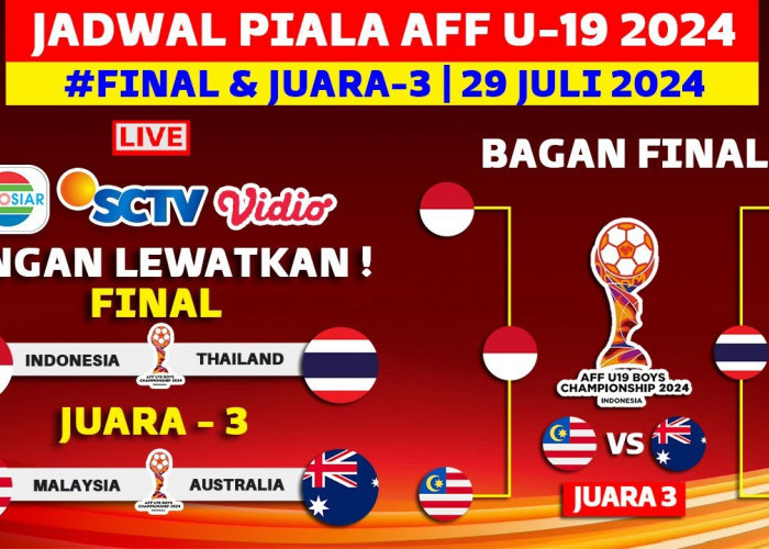 Jadwal Pertandingan Final dan Perebutan Juara 3 AFF U-19 Boys Championship 2024, Laga yang Ditunggu!
