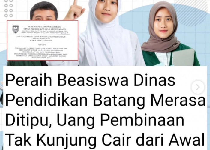 Dikeluhkan Calon Penerima, Ini Alasan Disdikbud Batang Belum Cairkan Beasiswa Pelajar dan Mahasiswa