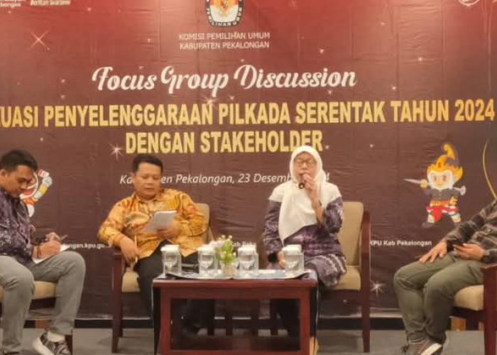 KPU Kabupaten Pekalongan Gelar FGD, Evaluasi Penyelenggaraan Pilkada Serentak 2024