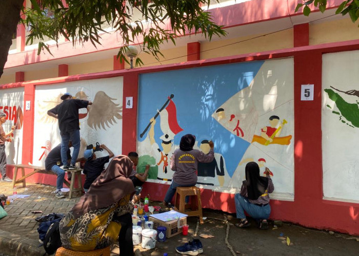 Bebas Vandalisme, Cantiknya Tembok SMAN 1 Batang yang Disulap Kreasi Mural Pelajar Batang 