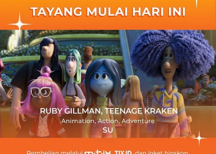 Jadwal Bioskop di Pekalongan, Jumat 7 Juli 2023: Film Baru Animasi Ruby Gillman, Teenage Kraken Tayang Hari In