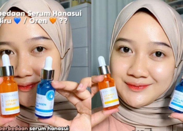 Review Battle Serum Hanasui Biru dan Orange, Mana yang Lebih Bagus untuk Mencerahkan?