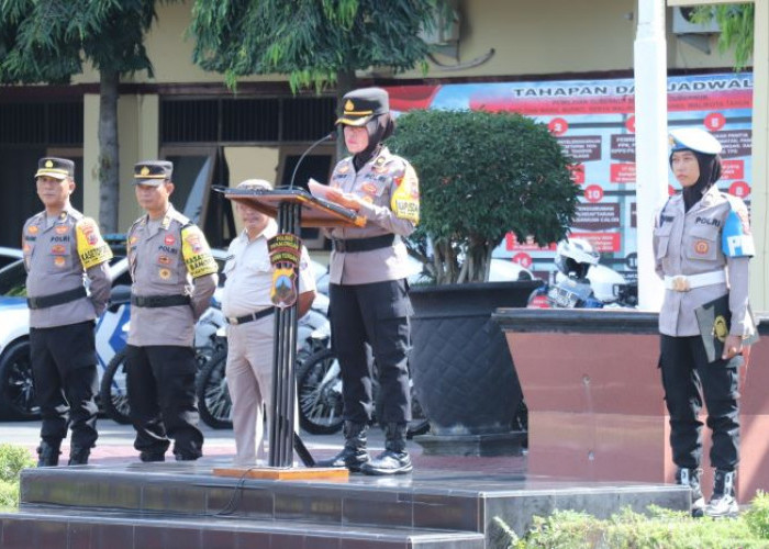 Upacara Hari Ibu Ke-96 di Polres Pekalongan, Ini Pesan Kabag SDM Polres Pekalongan