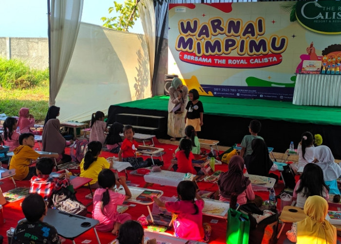 Keseruan The Royal Calista Batang Gelar Lomba Mewarnai hingga Show Unit Rumah