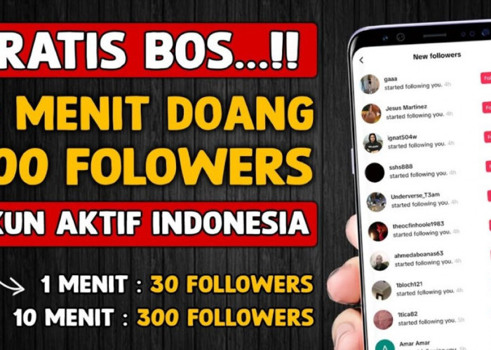 Cara Menambah Followers Tiktok Gratis Tanpa Aplikasi, Cuma 10 Menit Dapat Ratusan Pengikut Baru