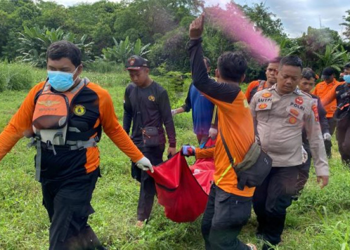 Korban Hanyut di Sungai Kupang Karangdadap Pekalongan Ditemukan Tim SAR Nyangkut di Ranting Bambu