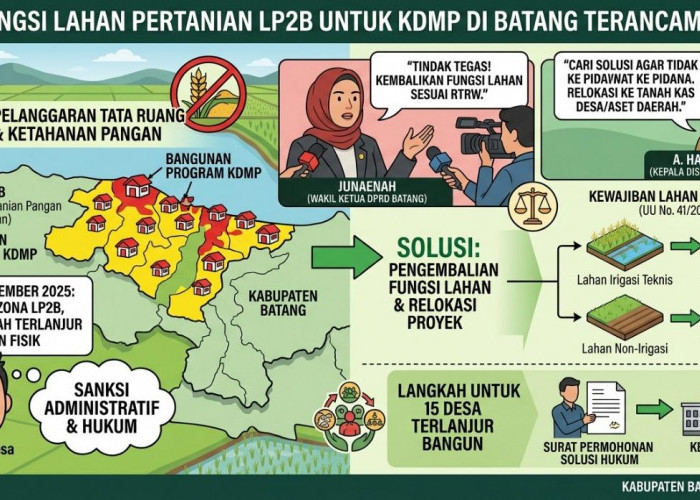 Waka DPRD Batang Sebut Alih Fungsi Lahan Pangan untuk KDMP Melanggar Aturan, Junaenah: Pemda harus Tegas