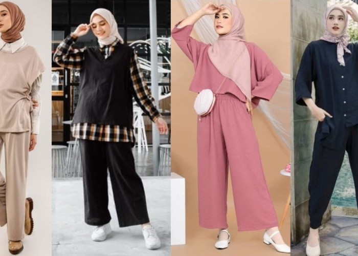 Tren Fashion Ramadan: Inspirasi Outfit Setelan Celana Panjang Hijab Simpel untuk Ngabuburit