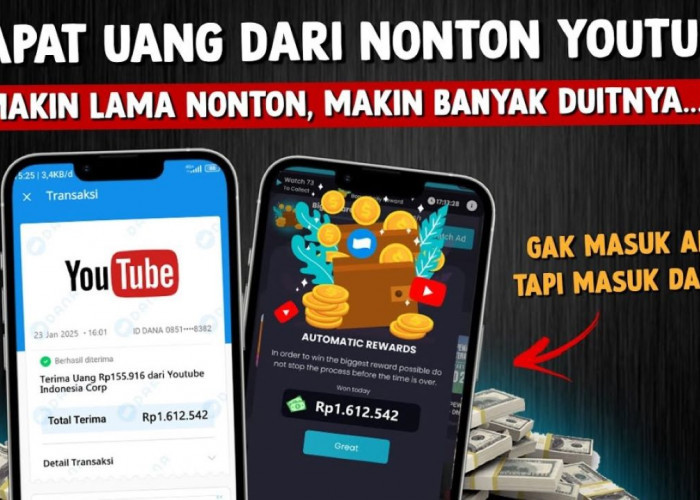 Begini Cara Nonton Youtube Dibayar Saldo DANA, Aplikasi Penghasil Uang Gratis Tanpa Undang Teman 2025