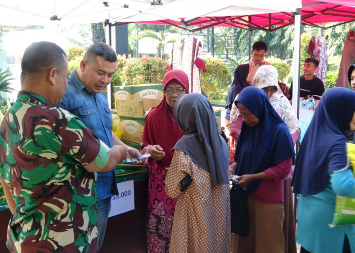 Bazar Ramadan Kodim Pekalongan Diserbu Warga, Sembako Dijual Harga Dasar