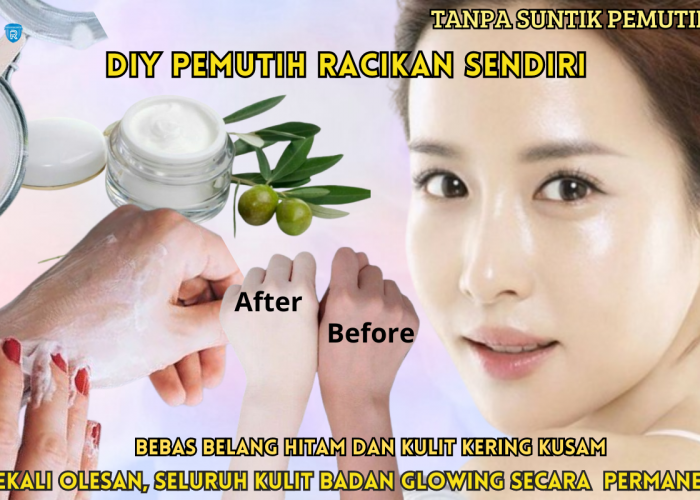 Racikan DIY pemutih Badan dari Minyak Zaitun, Kombinasi 3 Bahan ini Bikin Kulit Putih Glowing Anti Belang Hita