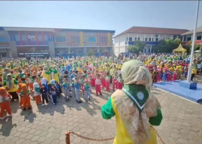 6.000 Anak Paud Aisyiyah dan Orang Tua Meriahkan Senam Massal dan Montase di Pekalongan