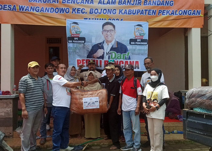 Tani Merdeka Kabupaten Pekalongan Bantu Korban Banjir Bandang Desa Wangandowo Bojong