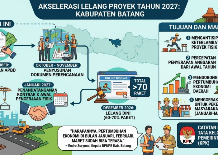 Pemkab Batang Percepat Lelang 70 Paket Proyek 2027 Demi Genjot Ekonomi