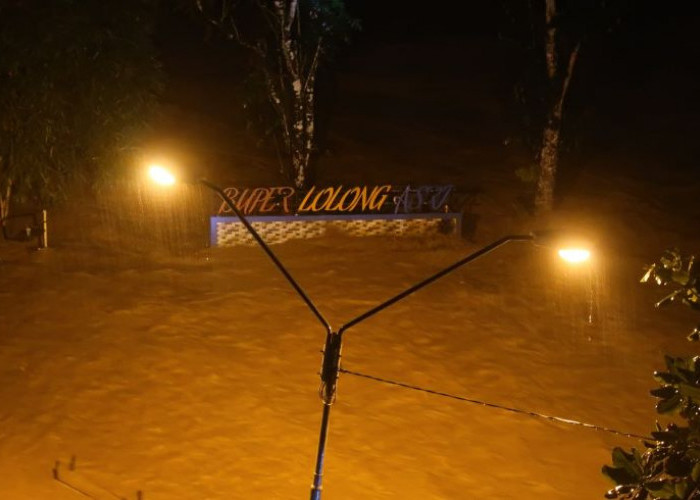 Sungai Sengkarang di Pekalongan Meluap, Buper Lolong Asri Terendam Banjir, Beberapa Fasilitas Wisata Hanyut